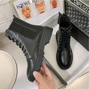 [가남신] 발볼넓은 h-455 여자 블랙 워커 신발 선물