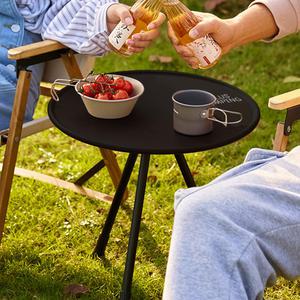 칼루스 3단 높이조절 원형 사이드 테이블, 다리 개선형