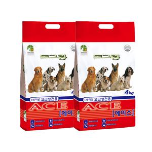 도그랑 에이스 ACE 절약형 4kg x 2포 8kg 고급성견용 강아지 사료