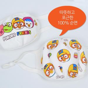 어린이 캐릭터 마스크 1개/뽀로로 유아 아동 아기 아이 순면 입체 일회용 방한 황사 미세먼지 마스크