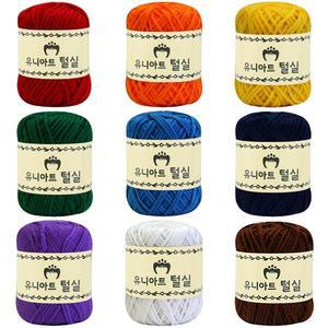 털실 뜨개질 실 아크릴사 검정