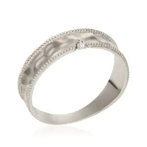 갤러리아 [비앤비골드] 18K 엔틱 웨이브볼 큐빅 남성반지 SCM38520