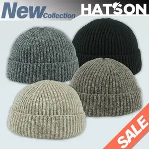 [햇츠온]H2-4414N HatsON 브랜드 남자 여자 가을 겨울 무지 와치캡 숏 비니 챙없는 모자 AA