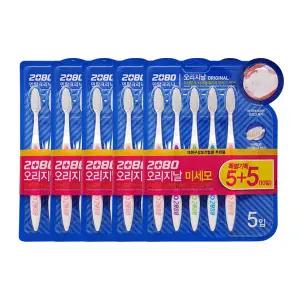 2080 오리지널 칫솔 미세모 10입 x5