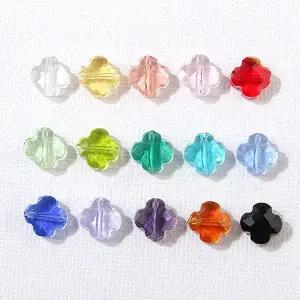 비즈아이 [2-550]크리스탈 네잎클로버 8mm ,1개