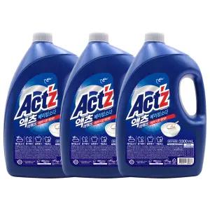 액츠 퍼펙트 베이킹소다 액체세제 용기, 3.3L, 3개
