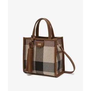 갤러리아 DCBA3F687W2 닥스 브라운 빅하우스체크 스몰 토트백