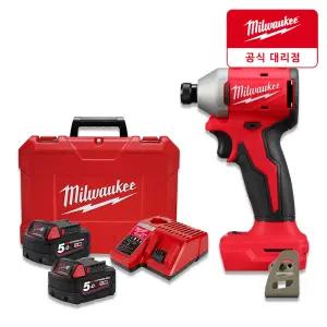밀워키 M18 BLIDR-502C 18V 임팩트 드라이버 5.0AHx2