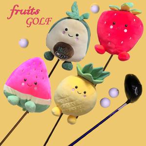오로라월드 과일 골프커버 헤드 드라이브 캐릭터 수박 파인애플 아보카도 딸기 캐릭터 인형 커버