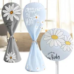 플라워 벽걸이 스탠드형 선풍기커버 스탠드 선풍기망 덮개 먼지차단 보관함