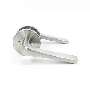현대정밀 스텐레바 S50-017SS (버튼형) 욕실용 스테인레스 방문손잡이 핀타입 방문레바