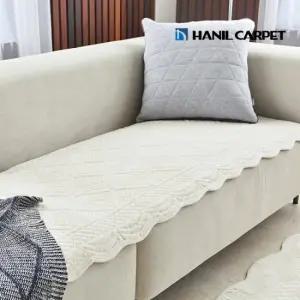 [한일카페트] 모던/클래식 극세사 워싱 소파패드 4인용 65x230