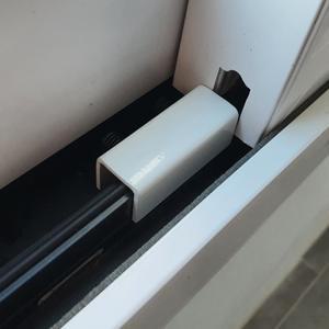 중문 잠금장치 창문 미닫이문 샷시 락 화이트 고정장치 스토퍼 중