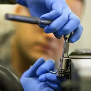 정비소 장갑 니트릴 글러브 블루 정비 작업