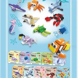 (10종묶음) 애니멀오션 바다동물 블럭세트/ 블록놀이