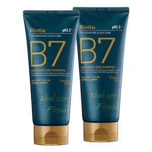 [유통기한 임박] 포레스트스토리 B7 약산성 탈모 샴푸, 200ml, 2개