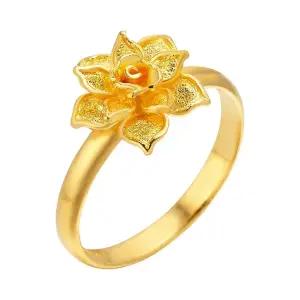 갤러리아 여자 순금 반지 장미 꽃 24K 3.75g 애끼 검지 엄지