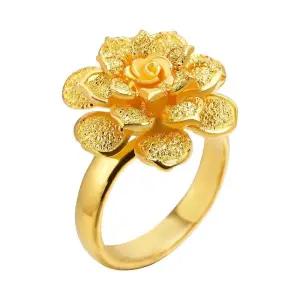 갤러리아 여자 순금 반지 장미 꽃 24K 11.25g 애끼 검지 엄지