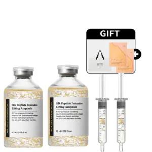[2개 SET] 대용량 성분에디터 실크 펩타이드 리프팅 앰플 60ml (기미마스크팩 2매 증정)