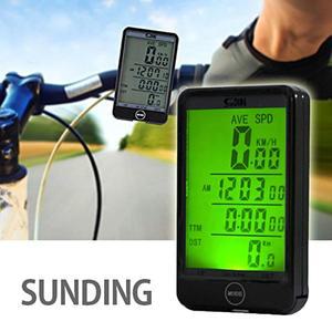 [썬딩]SD 대형화면 백라이트기능 자전거 무선 속도계