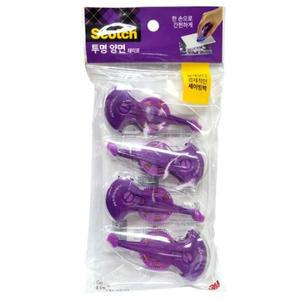 3M 스카치 양면테이프 투명 리필 017R 4개입