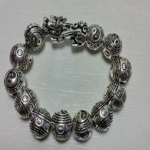 고급 남성용 족은 태극 팔찌 154g 단초마을 골동품/수집품/도자기