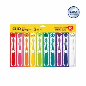 [크리오라]크리오 펌프팝 어린이칫솔 유아 키즈 2단계 10개입 x1개