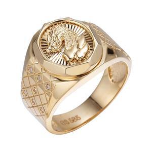 갤러리아 남자 14K 반지 애끼 검지 중지 큐 체크 용반지