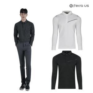 보스케 남자 겨울 골프웨어 골프 기모 카라 긴팔 티셔츠 T191006