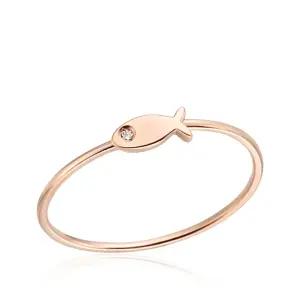 갤러리아 [비앤비골드] 14K 큐빅 아이 물고기 반지  RSS36388