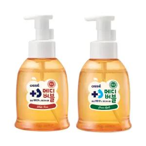 메디버블 항균 핸드워시 500ml + 500ml 로즈향&그린애플향 손세정제 액체비누 거품 물비누 핸드솝 버블 대용량 유아 아기 어린이