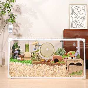 햄스터 집 투명 케이지 아크릴 대형 빅사이즈 조립식 햄찌 하우스 80cm 100cm 120cm