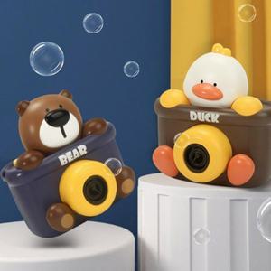카메라 자동 버블건 곰 오리 캐릭터 비눗방울 어린이집 어린이날 선물 멜로디 장난감