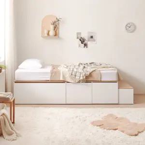 [하프클럽/]C3824 무헤드 도어 대용량 수납침대 발판세트 Q