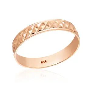 갤러리아 [비앤비골드] 14K 볼륨 다이아컷팅 민자 반지 NPR40184