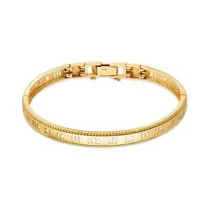 갤러리아 [모룬] 18K 밀그레인 로마 펀칭 뱅글 팔찌 MOB40247