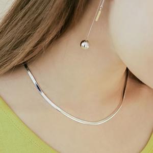 (실버) 3mm 스네이크 체인 목걸이