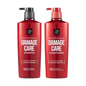 미쟝센 데미지케어 레드 프로틴 샴푸+컨디셔너 2종세트 680ml, 손상모발 케어