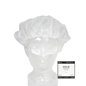 가드맨 고급 라운드캡 화이트 50매 위생모 위생 모자 부직포 헤어캡 조리모 식품 공장 제조 일회용