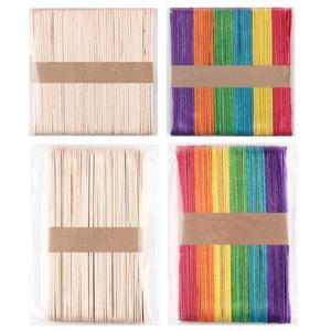 나무 하드바 소 대 칼라 아이스크림막대 칼라 나무스틱