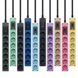 현대멀티탭 국내생산 온풍기 에어컨 4000W 누전차단 고용량 멀티탭 6구 1.5M~5M 서버탭