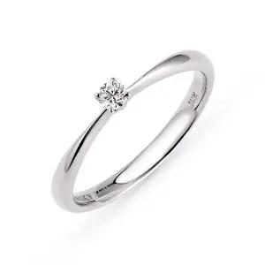 14k 포인트 랩 다이아몬드 4프롱 반지 2.5mm(화이트)