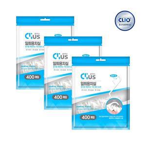 [크리오] 클리어스 일회용 치실 400입 x3개