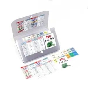 베트남동지갑 동 환전 페소 바트 스티커 해외여행지갑