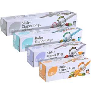 이지엔 슬라이더 지퍼백 특대형 12p 대형 15p 중형 20p 소형 20p 세트