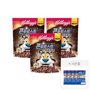 켈로그 콘푸로스트 다크초코 550g, 3개 + 증정(콘푸로스트 30g, 4개)
