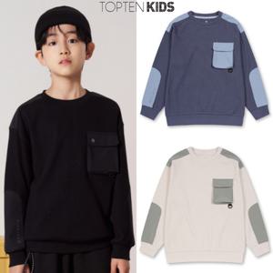 [탑텐키즈](마산점)24년 FW (남아) 밸런스 와플지 포켓 스웨트셔츠 MKE3TR1401
