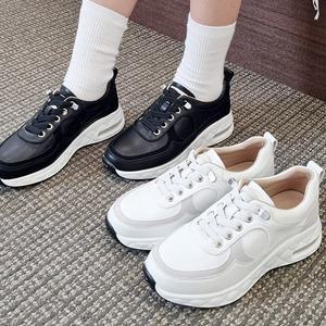 [더힐][더힐슈즈] 소가죽 에어 여성여자 슬립온 스니커즈 운동화 4cm sjaw-1003