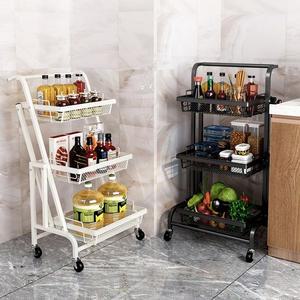 위스테이 각도 조절 이동식 트롤리 주방 다용도 펜트리 미용실 정리 수납 선반