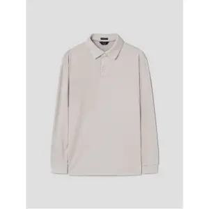 [ 라이프스타일] 기모 솔리드 폴로넥 티셔츠 베이지 (GC4X41M05A)